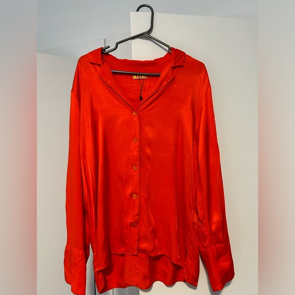 Kitri satin shirt blouse - Picture 4 of 7